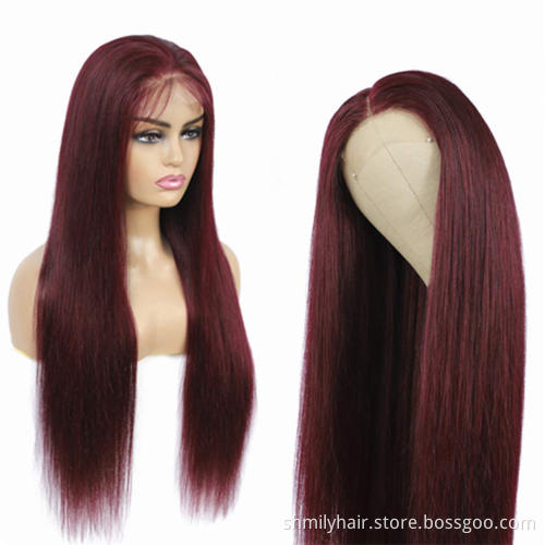 Shmily 13x4 13x6 Human Hair Lace Front Wigs Cuticle Aligned Unprocessed Brazilian Virgin Remy Hair Wig Full Transparent Lace Wig